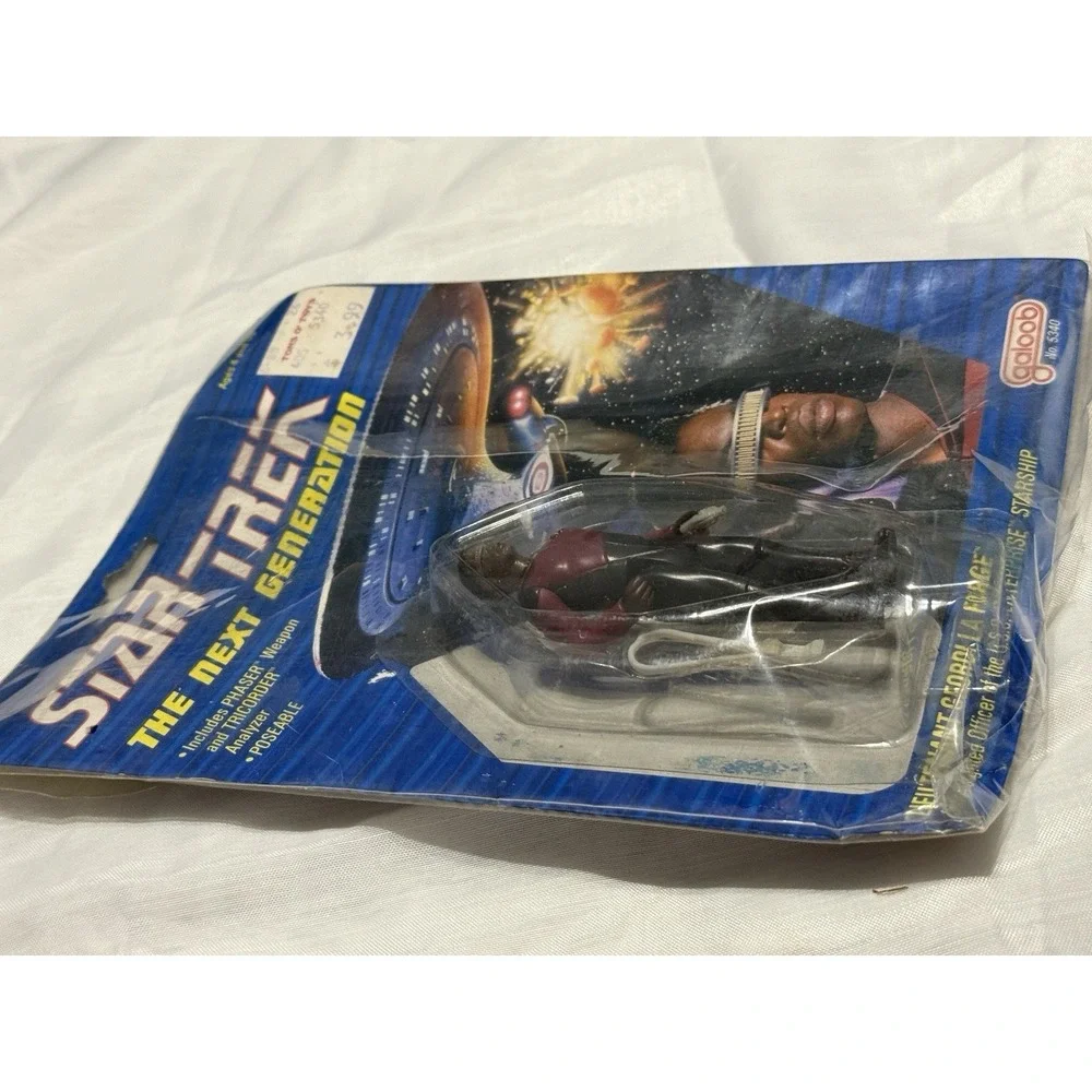 Vintage Galoob STAR TREK NEXT GENERATION LIEUTENANT‎ GEORDI LA FORGE 3.75 FIGURE